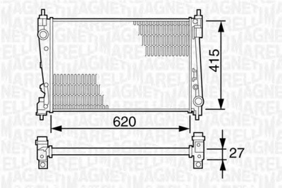 MAGNETI MARELLI 350213386000 -  Радиатор, охлаждение двигателя